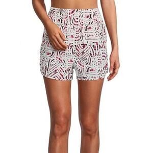 Kinesis Printed Wind Runner High Waisted Pull-On Woven Shorts Size Medium